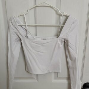 Aritzia White Long Sleeve Top
